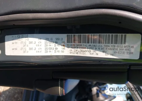 2016 Jeep Cherokee 75Th Anniversary z USA, uszkodzony, nr VIN 1C4PJLCB6GW247430